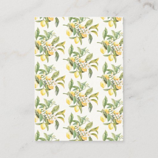 Lemon Vrijgezellenfeest Enclosure Kaart (Achterkant)