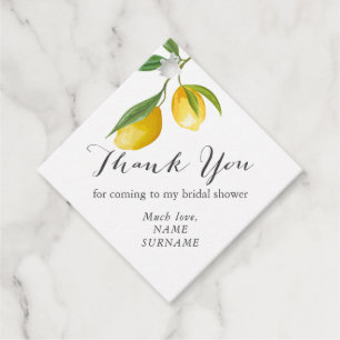 Lemon Vrijgezellenfeest Favor Tags Bedankjes Labels