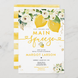 Lemon Vrijgezellenfeest Floral Lemon Main Squeeze Kaart