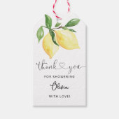 Lemon Vrijgezellenfeest Hartelijk dank voor de ple Cadeaulabel (Voorkant)