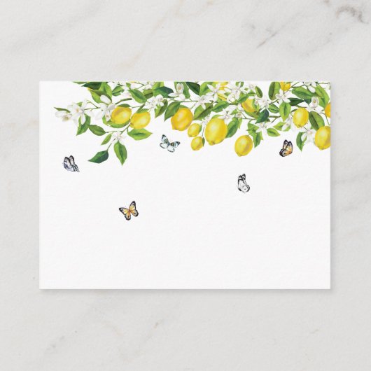 Lemon Vrijgezellenfeest Informatiekaartje (Achterkant)