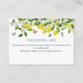 Lemon Vrijgezellenfeest Informatiekaartje (Voorkant)