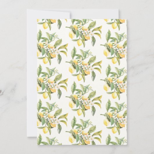 Lemon Vrijgezellenfeest Kaart (Achterkant)