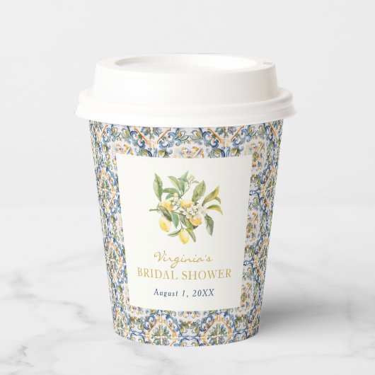 Lemon Vrijgezellenfeest Papieren Bekers (Voorkant)