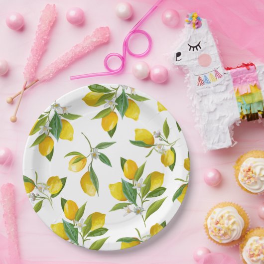 Lemon-vrijgezellenfeest Papieren Bordje (Feest)