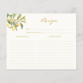 Lemon Vrijgezellenfeest Recipe Card (Voorkant)