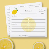 Lemon Vrijgezellenfeest Recipe Card