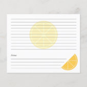Lemon Vrijgezellenfeest Recipe Card (Achterkant)
