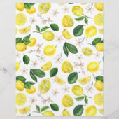 Lemon Vrijgezellenfeest Recipe Card Flyer (Achterkant)