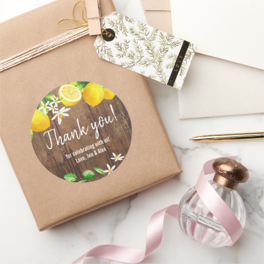 Lemon Vrijgezellenfeest Ronde Sticker (Geschenken)