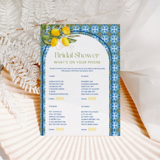 Lemon Vrijgezellenfeest Wat is er op uw telefoon s Kaart