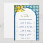 Lemon Vrijgezellenfeest wil dat ze liever Kaart (Voorkant / Achterkant)