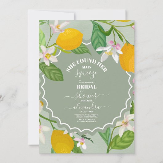 Lemon vrijgezellenfeest Ze vond haar belangrijkste Kaart (Voorkant)