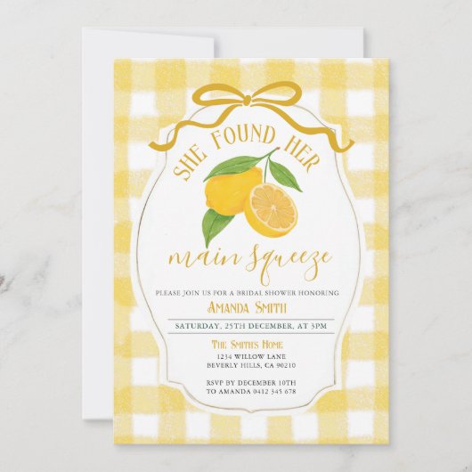Lemon Vrijgezellenfeest Ze vond haar hoofdplein Kaart (Voorkant)