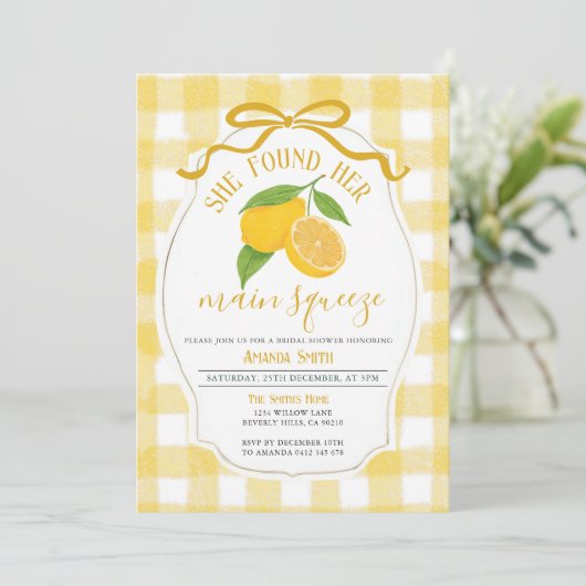 Lemon Vrijgezellenfeest Ze vond haar hoofdplein Kaart (Staand voorkant)