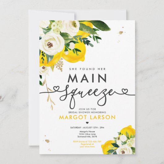 Lemon Vrijgezellenfeest Ze vond haar hoofdplein Kaart (Voorkant)