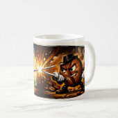 Lemon vs Coffee Duel Mug – FunnClassic Mug, 325 ml Koffiemok (Voorkant rechts)