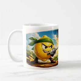 Lemon vs Coffee Duel Mug – FunnClassic Mug, 325 ml Koffiemok