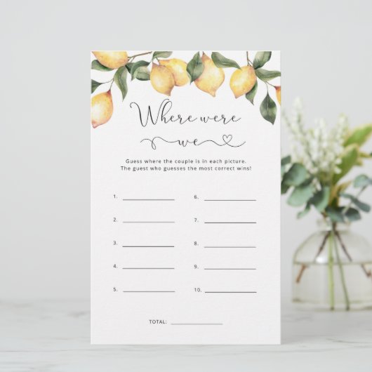 Lemon Waar waren we vrijgezellenfeest? (Staand voorkant)