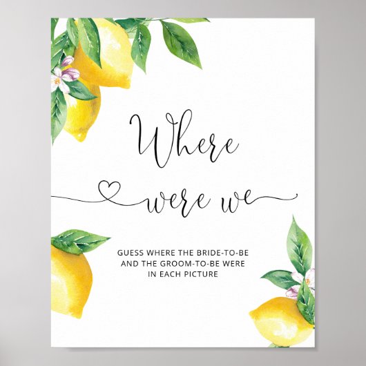 Lemon waar waren we vrijgezellenfeest-spel? poster