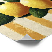 Lemon Wall Art Print Mediterranean Kitchen Decor (Hoek)