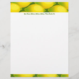 Lemon Wallpaper, Lemon Wallpaper, Jouw naam, Ad... Custom Briefhoofd