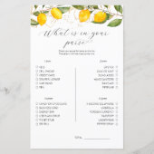 Lemon wat is er in uw paarse Vrijgezellenfeest? (Voorkant)