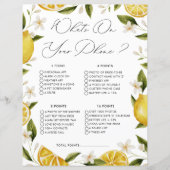 Lemon wat op je telefoon Vrijgezellenfeest spel (Voorkant)