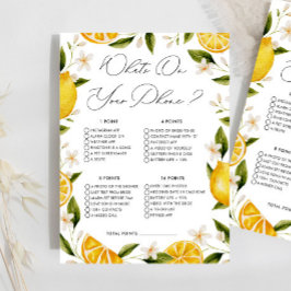 Lemon wat op je telefoon Vrijgezellenfeest spel