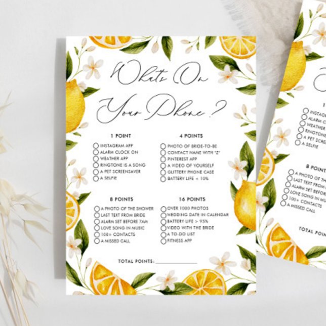 Lemon wat op je telefoon Vrijgezellenfeest spel (Creator heeft geüpload)