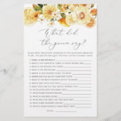 Lemon Wat zei de groom over vrijgezellenfeest game (Voorkant)