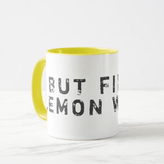 Lemon water mok (Voorkant links)