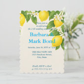 Lemon Watercolor 25th Wedding Anniversary  Kaart (Staand voorkant)