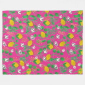 lemon watercolor fleece deken (Voorkant (Horizontaal))