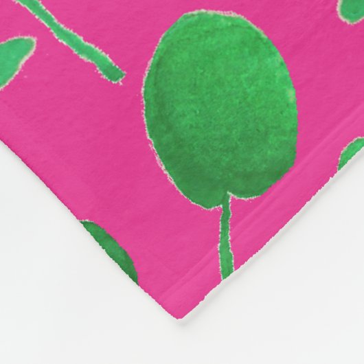 lemon watercolor  fleece deken (Hoek)