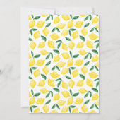Lemon Waterverf Baby shower Kaart (Achterkant)