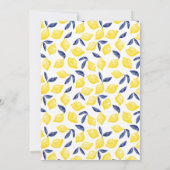 Lemon Waterverf Baby shower Kaart (Achterkant)