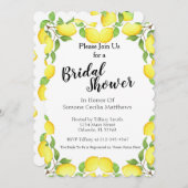 Lemon Waterverf Bridal Shower Kaart (Voorkant / Achterkant)