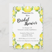 Lemon Waterverf Bridal Shower Kaart (Voorkant)