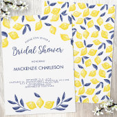 Lemon Waterverf Bridal Shower Kaart