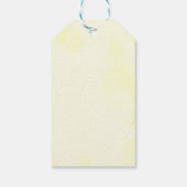 Lemon Waterverf bruiloft Dank u Cadeaulabel (Achterkant)