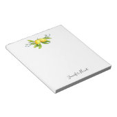Lemon Waterverf Citrus Fruit Illustration Notitieblok (Schuin)