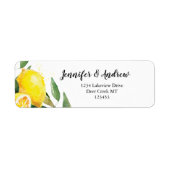 Lemon-Waterverf Etiket (Voorkant)