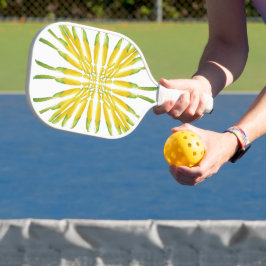 Lemon Waterverf Kunstontwerp schilderen Pickleball Paddle