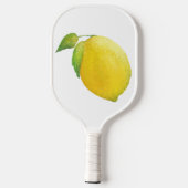 Lemon Waterverf Kunstontwerp schilderen Pickleball Paddle (Achterkant)