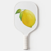 Lemon Waterverf Kunstontwerp schilderen Pickleball Paddle (Voorkant)