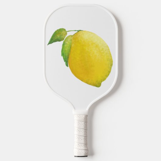 Lemon Waterverf Kunstontwerp schilderen Pickleball Paddle (Voorkant)