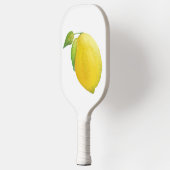 Lemon Waterverf Kunstontwerp schilderen Pickleball Paddle (Links)
