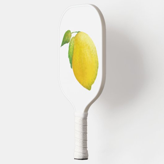 Lemon Waterverf Kunstontwerp schilderen Pickleball Paddle (Links)