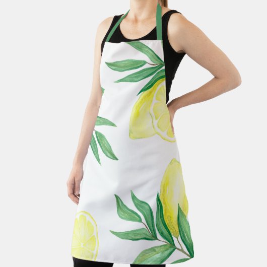 Lemon-Waterverf met levendige kleuren Schort (Insitu)